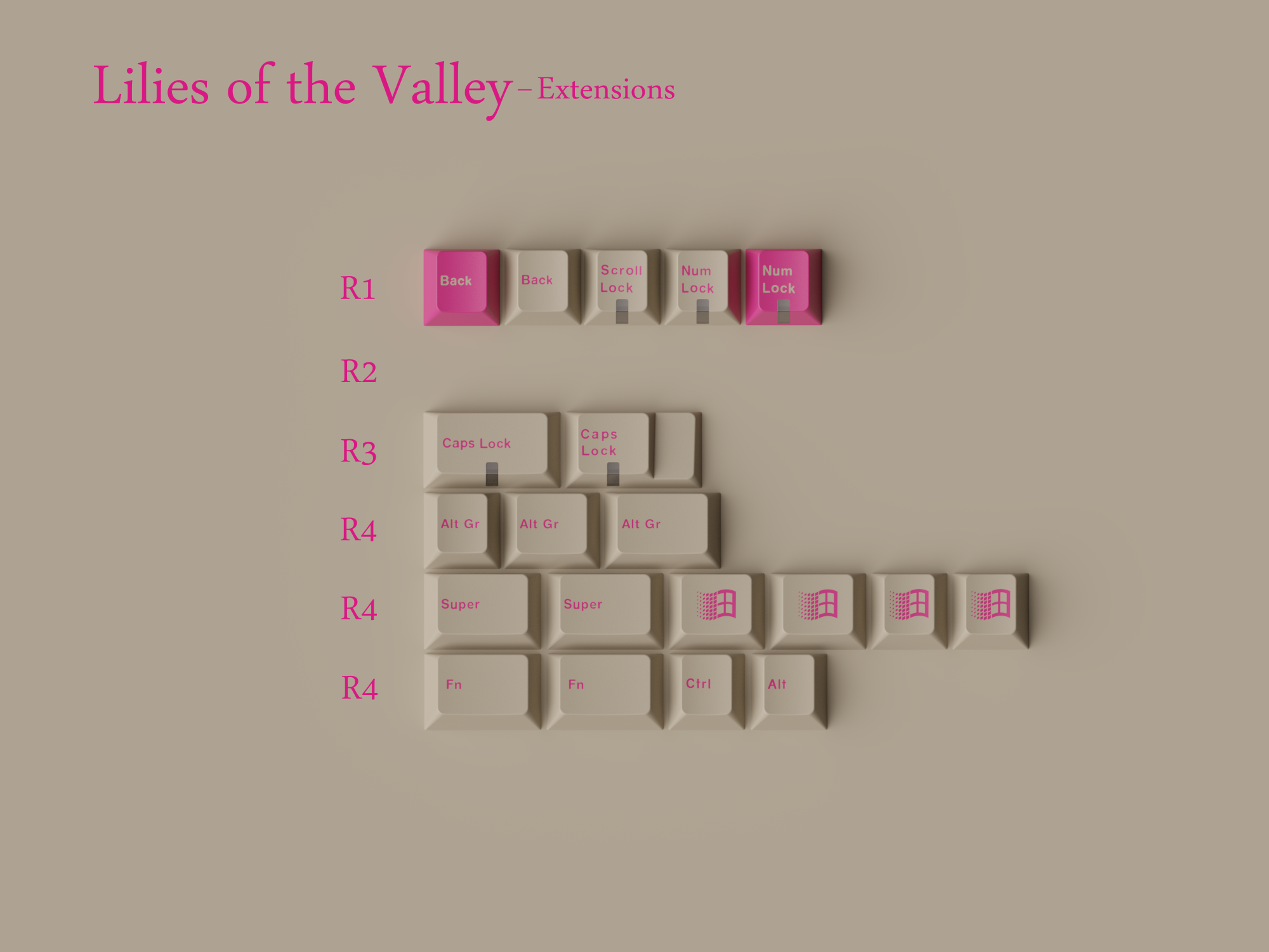 (IN-STOCK）Keykobo Lilies of the Valley